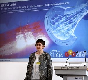 Photo of Prof. Carolin Körner during the welcome address